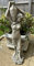Estatua de jardín de piedra con jarra de vino | Adorno de escultura clásica para exteriores