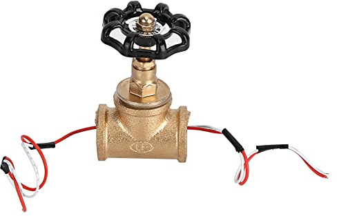 Vintage Steampunk Light Switch, Industrial Table Lamp Valve with Red White Wire, Stop Valve Decor for Home Office Workshop Loft