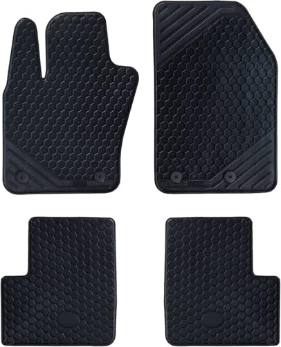 Rebeca Shop Tappetini Auto Compatibili Per 500x | Tappeti Sagomati In Gomma | Anteriori e Posteriori | Accessorio Per Interni