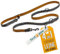 FIRSTPAW Hundeleine für kleine mittelgroße und große Hunde - Verstellbar Umhängeleine 1.1m / 1.3m / 1.5m / 2m - Multifunktionelle Führleine - Doppelleine mit 2 Karabiner Schwarz