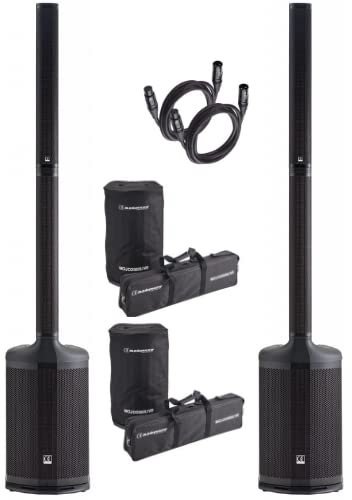 2x Audiophony MOJO1200LINEevo Altoparlante Colonna Attiva Bluetooth 1200W