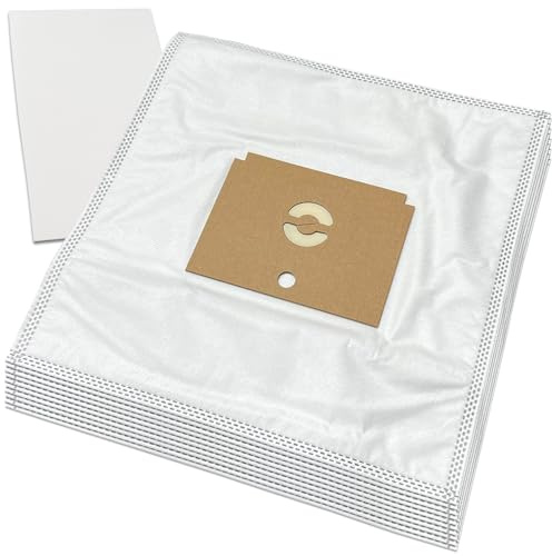 PakTrade 10 Premium Bolsas de aspiradora Compatible con Rowenta ACD2, AS 007, Delta System II, RS005, RS005A, RS005K, RS006, RS007, RS007A - 10 Piezas, Incl Filtro, Microfibra, Accesorios