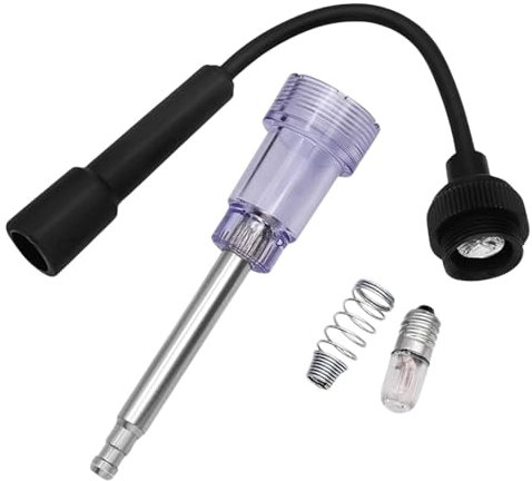 BOROCO Zündfunkentester, Zündung Prüfer Zündkerzen Tester, Zündanlage Coil Auto KFZ Motor Zündkerzentester, Zündsystem Zündkerzenprüfer für Pkw, Lkw, Motorräder, Rasenmäher, Kettensägen