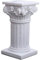Pedestal de planta, columnas griegas decorativas de resina Pilares romanos decoración de columna 3.7x3.5x6.9 pulgadas estatuas griegas decoración columna blanca soporte para la mesa de bodas decoraci