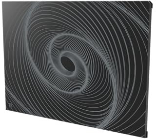 BESTHERM - Radiatore elettrico fisso collegato WIFI inerzia secca ceramica 1000W Bestherm ARIANE CONNECT Design orizzontale nero