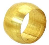 10 piezas de anillos de sellado de manguito de compresión, kit de ajuste de tubo de compresión de latón, casquillos de manguito de compresión(6mm)