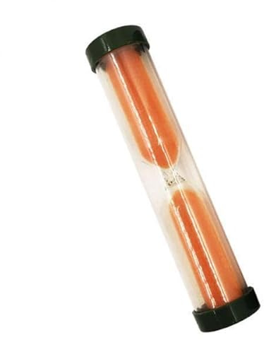 Milageto Reloj de Arena Casero de Cristal de 6x9 Cm, Juguete de 45 Segundos