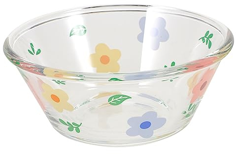 Gatuida 1pezzi Insalatiera in Vetro Trasparente Ciotola Rond a per Dessert e Frutta Frutta per Insalate e Snack