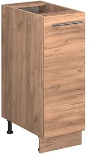 Vicco Apothekerschrank Fame-Line, Goldkraft Eiche, 30 cm ohne Arbeitsplatte