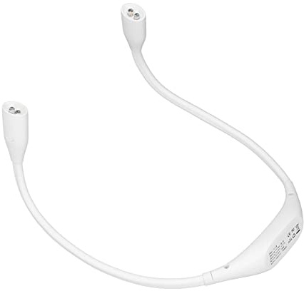 Aumotop Halsljus USB Uppladdningsbar Mjuk Belysning Läslampa för Nattlöpning och Underhåll Lätt Hållbart ABS-material (Vit)