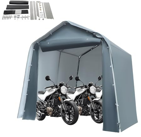Tenda da campeggio 2,4 x 2,4 m, tenda da garage, tenda multifunzione, 2000 mm, impermeabile, interno del capannone 5,7 m², protezione solare, tettoia per esterni, terrazza giardino