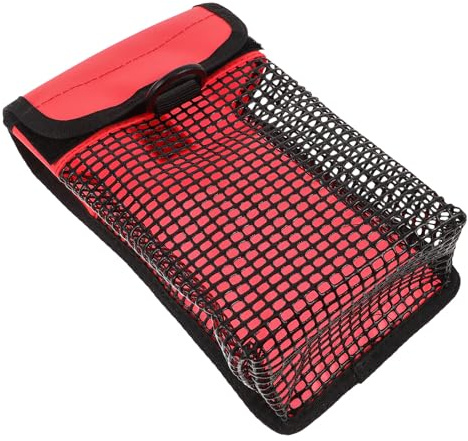 YARNOW Borsa per Immersioni Subacquee a Rete Arrotolabile in Nylon Fluorescente Piccola Borsa da Sub Tasche Organizzatrici e Cuciture Rinforzate Porta Attrezzatura Subacquea Ergonomica