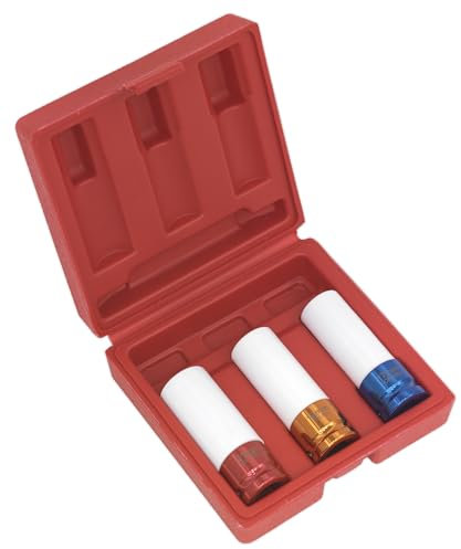 Sealey Sx031 Alloy Wheel Impact Socket Set 3Pc 1/2Sq Drive