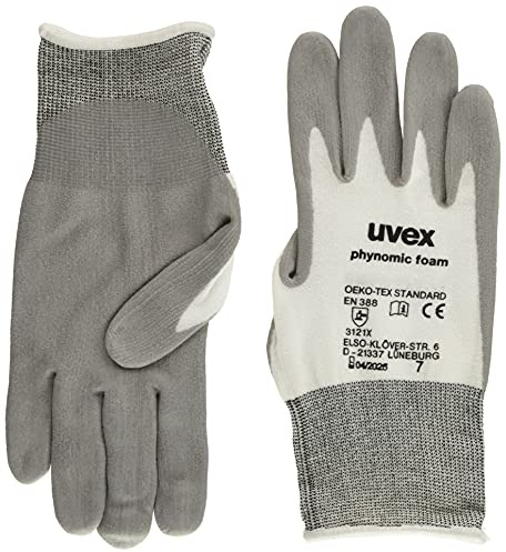 Uvex 60050 7 Phynomic Pro Schutzhandschuh, grau.