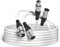 NUOSIYA XLR Cable 10M, 2 Pack 33ft Balanced Microphone XLR Male to Female Extension Cable XLR Jack Extender Cord for Studio Recorder, Mic, Mixer, Speaker System, Phantom Power(White)