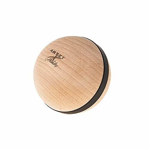ARTZT vitality Faszienball Holz | Massageball aus Deutschen Buchenholz | Faszien-Massage an Fußsohle, Unterarm oder Nacken | Triggerpunktbehandlung Faszien | Made in Germany | Natur, 8 cm