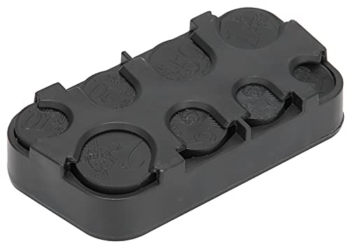 Joyzan Dispensador Monedas Euro, Soporte Rectángulo Euro Monedero Caja Almacenamiento Organizador Uso Porta Bolsillo Portamoneda Gestor Cambio Coche 8Dispensadore Clasificador Unión Europea Negro