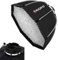 Triopo Kx120 Soft Box 47,2 Pollici/120 Cm Softbox Con Griglia A Nido D'Ape, Softbox Fotografico Con Ombrello Ottagonale Per Godox V1 Ad200Pro Flash Speedlite