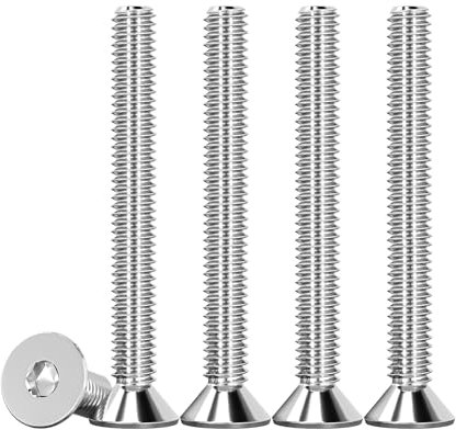 Drenky 50 Stück M4 Schrauben Edelstahl V2A Innensechskantschraube DIN 7991 / ISO 10642 Senkkopfschrauben Gewindeschrauben Maschinenschrauben M4 X 40mm