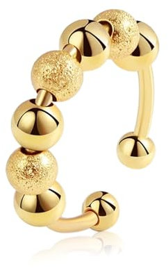 Anti-Stress Ring Gold - Anti-Stress Ring für Damen - Entspannungsring gegen Nervosität