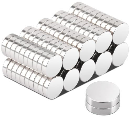 Aenienoe Magneter 8 x 2 mm, små magneter, starka neodymmagneter mini 100 stycken runda för magnetisk tavla, anslagstavla, kylskåp, whiteboard, hantverk foton, starka magneter