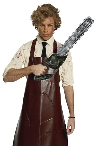 FIESTAS GUIRCA | Sierra Eléctrica de Juguete (60 cm) - Arma Blanca para Disfraz de Asesino en Halloween y Fiestas de Terror - Accesorio Ideal para Fiestas de Disfraces- Gris