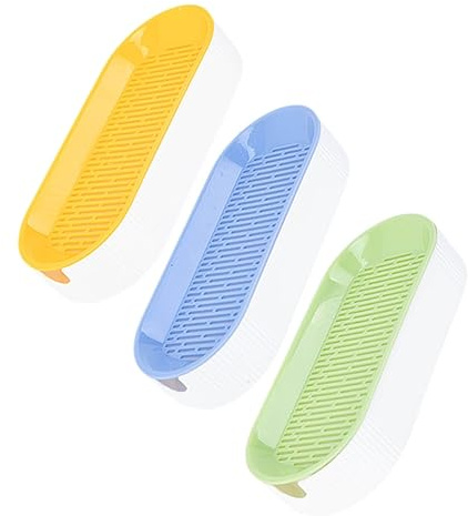 BAZEITFLOW 3Pcs Hydroponic Cat Grass Planter Set Durable Soilless Planting Box for Home Use Easy to Grass Nursery Green