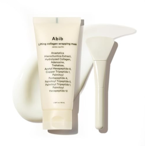 Abib Collagen Overnight Wrapping Mask Jericho Rose, Peel Off Face Mask for Glass Skin & Pore Tightening, Lifting & Firming Korean Skincare 3.38 fl.oz