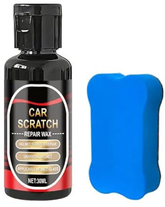 Borra rayas para casco – Restaura la claridad de la visera, 35 ml crema de pulido, abrasivo fino + micro-llenador, polímero sintético – para cascos y gafas