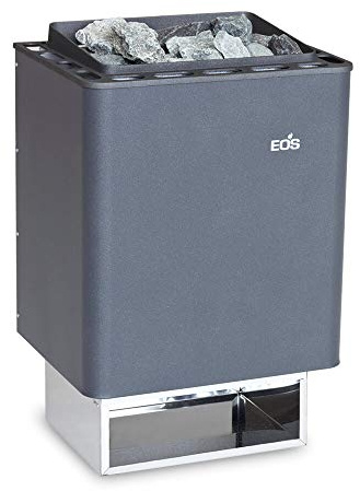 Eos 945480 Eos - Stufa per sauna (uscita a parete), effetto antracite perlato, 6 kW
