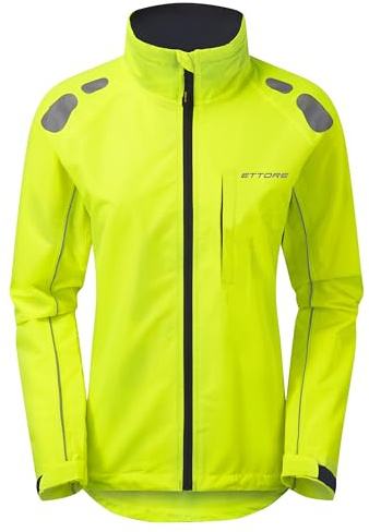 Ettore Veste De Cyclisme pour Femme Aérée Étanche Haute Visibilité Et Réfléchissante - Jaune - Night Eagle - 40