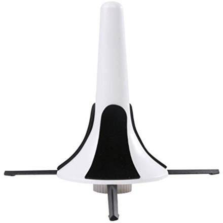 Faltbarer Trompetenständer Mit Stabilen Beinen Tragbarer Halter Und Abnehmbarem Metallgestell Ideal Für Trompete Und Blasinstrumente (Weiß)