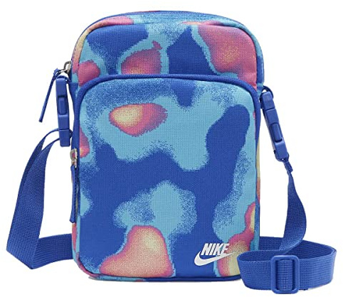 Nike Heritage Crossbody Bag Damen Umhängetasche aus Polyester in Blau und Pink. blau/pink