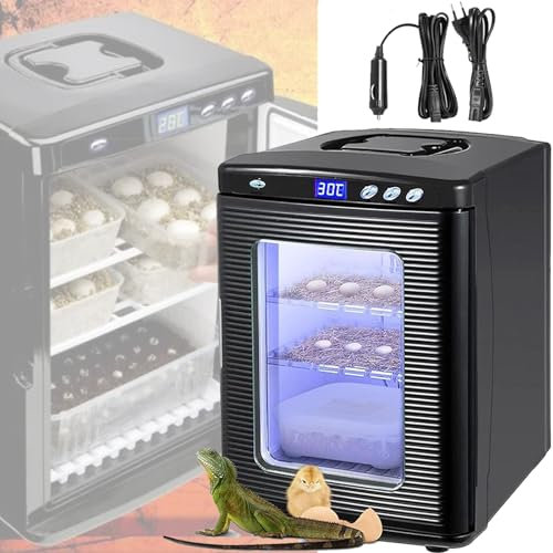 Reptilinkubator, precisionskontroll, kyl- och värmetermostatbox, temperaturkontroll Digital LED-observation, för reptiler Chameleon Lizard Turtle