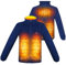 TOUVE Beheizte Jacke, Polarfleece-Heizjacke Beheizbare Weste Heated Jack für Damen Herren, Prämie Beheizbare Jacke, 3 Einstellbar Temperatur Elektrischer Beheizte Weste（Enthält keine Powerbank）