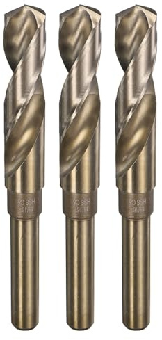 QUARKZMAN 3-pack Metallborr, Ø 17,5mm M35 rostfria borrar, HSS spiralborr