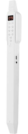 Instrument à Vent électronique, BT Digital Wind Instrument DC02 Mini Instrument de Vent électronique Numérique avec Buse Amovible et Batterie Rechargeable, 10 Tons (WHITE)