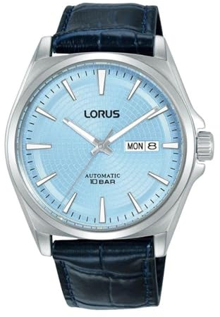 Lorus Herren Uhr Automatik Edelstahl mit Lederband