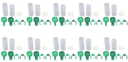 Juego de comedero de Agua para Jaula de pájaros, Bebedero Grande para pájaros de 140 ml y alimentador de Alimentos de 150 ml con Clips para Loros, cacatúas, Palomas, plástico de