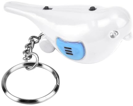 Generic Premium Bird LED Whistle Key Finder med Intelligent Röststyrning, Utsökt Design för Enkel Hämtning Av Nycklar, Perfekt för hem- och Kontorsbruk (Vit)