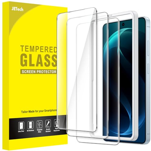 JETech Skärmskydd för Samsung Galaxy S26, 3-Pack | 9H Härdat Glas, HD-Klar, Fingeravtryck ID Kompatibel, Repskydd, Enkel Installationsram