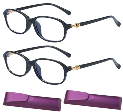 CLIUNT 2pcs Lunettes De Lecture à Zoom Intelligent, Lunettes à Zoom, Lunette à Zooms Automatique, Automatiquement Les Lunette à Mise Au Point Claire,Pour La Presbytie unisexes