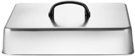 Cúpula de fusión para plancha – Tapa rectangular de acero inoxidable para barbacoa que evita salpicaduras de grasa | Cubierta para queso y hamburguesa – Campana de cocina Teppanyaki para bistec a la p