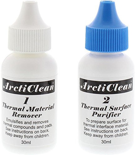 ArctiClean 60ml Kit 1 & 2 Thermal Grease Paste Compound Remover and Purifier