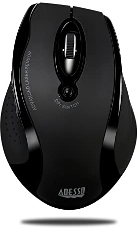 Adesso iMouse G25 - Wireless Ergonomic RF Laser Mouse