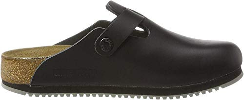 BIRKENSTOCK Original Boston Leder Normal, Black, 060194 42,0
