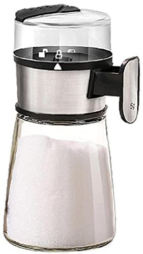 TOSSPER Sale Pepe Shaker, Push-Tipo Spice Shakers Condimento Erbe per La Casa Restaurant Cafe Mensa Scolastica