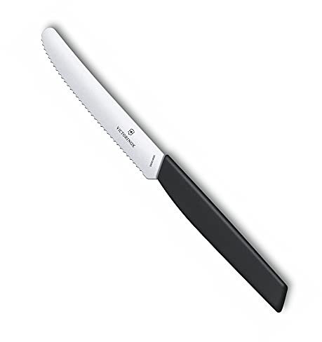 Victorinox Swiss Modern Tomato and Table Knife, Wellens, 11 cm, Black
