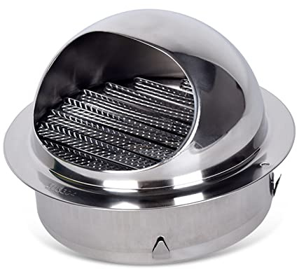 FEIYIQINGSHE Estrattore di Fumo (50-400 mm) Comignoli Girevoli in Acciaio Inossidabile,Canna Fumaria,Coperchio della griglia della valvola dell'Aria, con la Maglia della Mosca Integrata