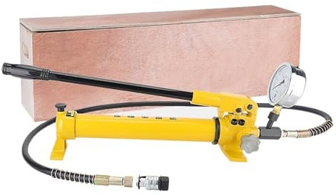 Pompe à main hydraulique Ultra haute pression CP-700, petite Station de pompe hydraulique Portable SUNBING (Color : CP-700+pressure gauge)